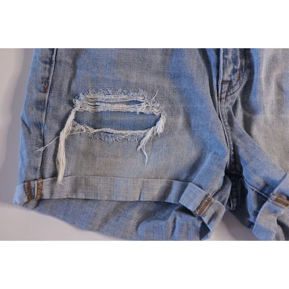 Madewell Distressed Cuffed Jean Shorts Women's Size 27 Boho Beachy